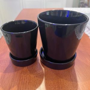 🌺PLANT POTS. FLOWER OR SUCCULENT POTS SET OF 2🌺🌸